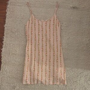 La Hearts Pink Floral Mini Dress